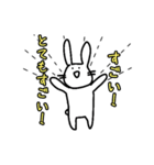 もっとたのしいウサギ（個別スタンプ：9）