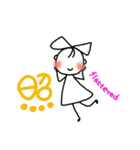 リコちゃんseries～今の気持ちを一言で（個別スタンプ：3）