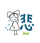リコちゃんseries～今の気持ちを一言で（個別スタンプ：10）