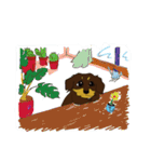 『ダックスわんこの簡単英会話』（個別スタンプ：20）