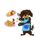 『ダックスわんこの簡単英会話』（個別スタンプ：21）