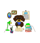 『ダックスわんこの簡単英会話』（個別スタンプ：35）
