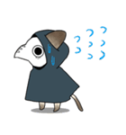ペストマスクのネコスタンプ（個別スタンプ：16）