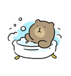 おうちでくつろぐくまのスタンプ（個別スタンプ：16）