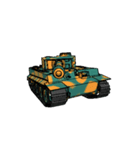 ばきばき動く戦車スタンプ 3（個別スタンプ：1）
