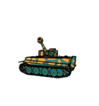 ばきばき動く戦車スタンプ 3（個別スタンプ：6）