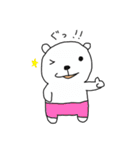 くまぱんつ【とりあえず一言】（個別スタンプ：7）