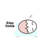 在宅エッグちゃん（個別スタンプ：6）