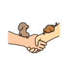 犬と手（個別スタンプ：30）