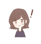 おしゃれな女の子（あまつや）（個別スタンプ：5）