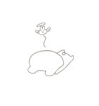 脱力うさぎちゃむ．（個別スタンプ：8）