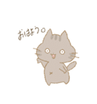 ねこばかり（クレヨン）（個別スタンプ：1）