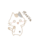 ねこばかり（クレヨン）（個別スタンプ：3）