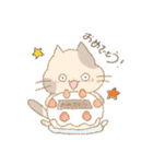 ねこばかり（クレヨン）（個別スタンプ：28）