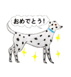 色鉛筆の犬たち（個別スタンプ：14）