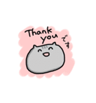 英語であいさつするネコ（個別スタンプ：3）