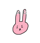 すぐ顔にでるうさぎちゃん（個別スタンプ：3）