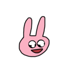 すぐ顔にでるうさぎちゃん（個別スタンプ：15）