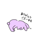 眉毛の主張が激しいウサギ（個別スタンプ：10）