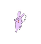 眉毛の主張が激しいウサギ（個別スタンプ：23）