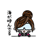 ダイバー向けスタンプ！ダイビング女子（個別スタンプ：6）