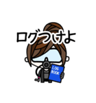 ダイバー向けスタンプ！ダイビング女子（個別スタンプ：14）