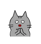 シュールな猫（使える）（便利！たぶん。）（個別スタンプ：32）