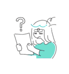 シンプルな女の子の日常。（個別スタンプ：13）