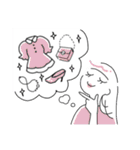シンプルな女の子の日常。（個別スタンプ：30）