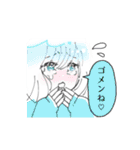 シンプルな女の子の日常。（個別スタンプ：35）