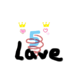 数字顔だぜ！2（個別スタンプ：5）