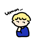 Blond boy ！（個別スタンプ：4）