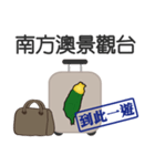 スーツケースを歩く台湾を運ぶ（個別スタンプ：8）
