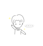 センター分けイケメンくん（個別スタンプ：13）
