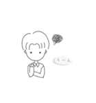 センター分けイケメンくん（個別スタンプ：15）
