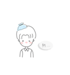 センター分けイケメンくん（個別スタンプ：19）