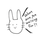 英語なうさぎ2（個別スタンプ：16）