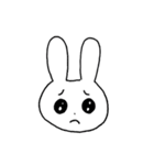 表情豊かなうさぎ①（個別スタンプ：3）