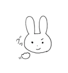 表情豊かなうさぎ①（個別スタンプ：6）