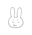 表情豊かなうさぎ①（個別スタンプ：8）