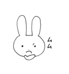 表情豊かなうさぎ①（個別スタンプ：10）