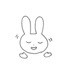 表情豊かなうさぎ①（個別スタンプ：11）
