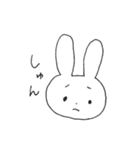 表情豊かなうさぎ①（個別スタンプ：13）