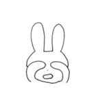 表情豊かなうさぎ①（個別スタンプ：14）