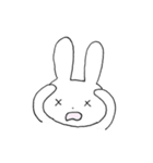 表情豊かなうさぎ①（個別スタンプ：16）