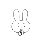 表情豊かなうさぎ①（個別スタンプ：18）