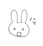 表情豊かなうさぎ①（個別スタンプ：21）