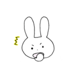 表情豊かなうさぎ①（個別スタンプ：22）