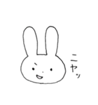表情豊かなうさぎ①（個別スタンプ：27）