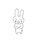 表情豊かなうさぎ①（個別スタンプ：30）